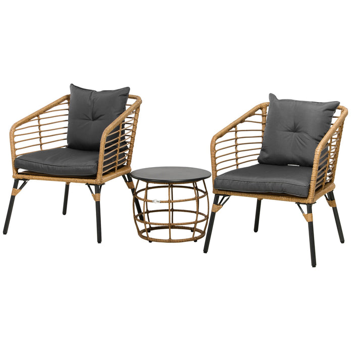 Outsunny Rattan Gartenmöbel-Se