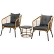 Outsunny Rattan Gartenmöbel-Se
