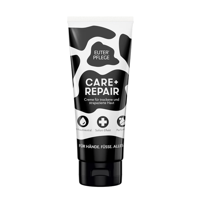 EUTERPFLEGE Care + Repair Creme, 200Ml, Intensive Pflege Für Trockene Haut, Feuchtigkeitscreme Für Hand Und Körper, Parfümfrei, Allergiker Geeignet