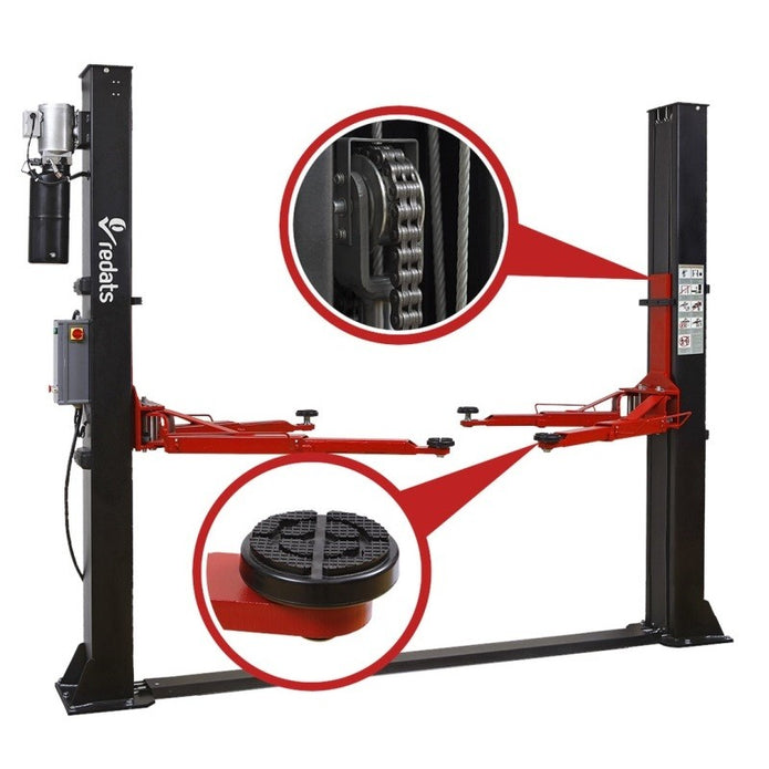 REDATS 2 Säulen Kfz Hebebühne 4000Kg 230V Automatisch - All Inclusive -