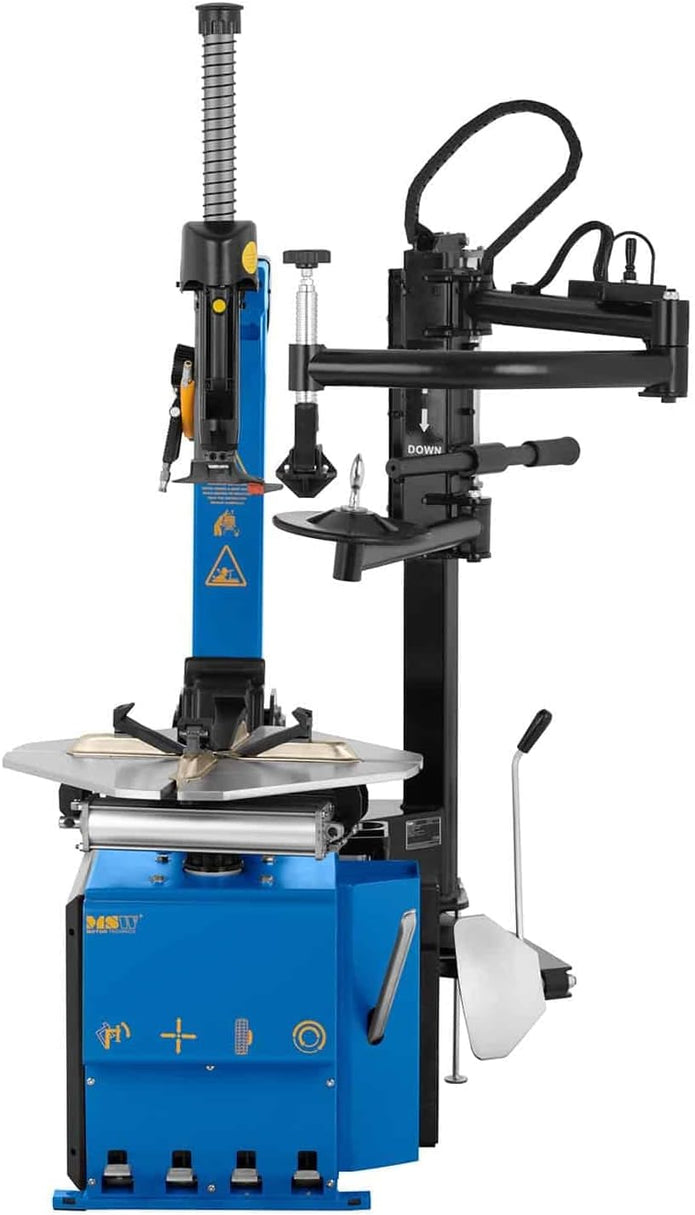 MSW MSW-TC-1100HA Reifenmontiermaschine Greifarme 1.100 W Felgen 12 Bis 25 Zoll Drehmoment 1.100 Nm