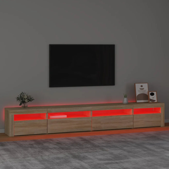 TV Schrank Mit Led-Leuchten Lowboard Fernsehschrank Mehrere Auswahl Vidaxl