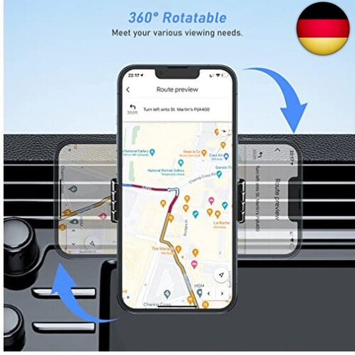 Blukar Handyhalterung Auto, Auto Vent Halterung, Universal 360° Drehbare KFZ