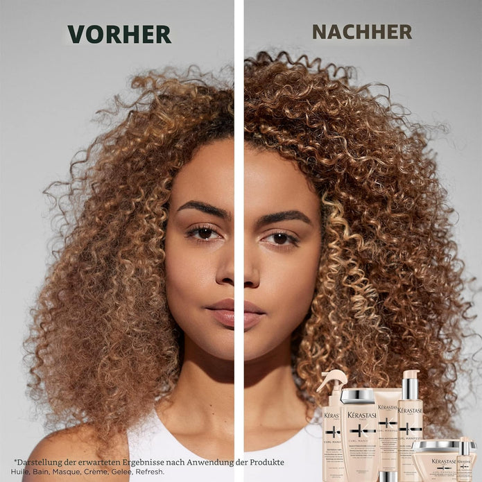 Kérastase | Haarmaske Für Krauses Und Lockiges Haar, Gegen Haarbruch Und Frizz, Masque Beurre Haute Nutrition, Curl Manifesto, 200 Ml