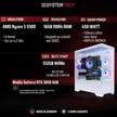 SYSTEMTREFF Basic Gaming PC Weiß AMD Ryzen 5 5500 6X4.2Ghz | Nvidia RTX 3050 6GB DX12 | 512GB M.2 Nvme | 16GB DDR4 RAM | WLAN Desktop Computer Rechner Für Gamer, Zocker & Streamer