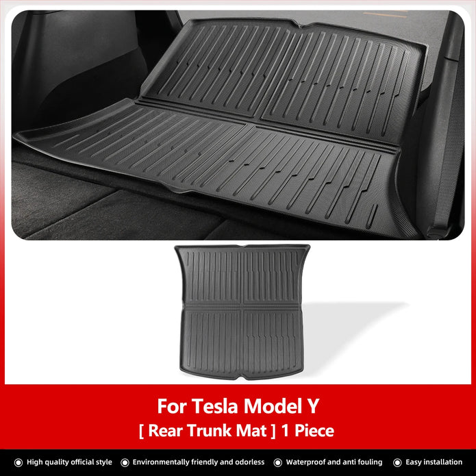 for Tesla Model Y Rear Seat Backrest Protective Pad Trunk Mat Anti-Kick Pad Car Interior Accessories 2021-2024