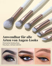 EIGSHOW Make-Up Pinselset,15-Teilig MUA PRO Serie Profi Pinsel Mit Silberionen-Borsten Für Foundation,Pulver,Rouge,Highlighter,Concealer,Lidschatten&Eyeliner,Reise-Geschenkset (Champagner Gold)