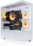 SYSTEMTREFF Basic Gaming PC Weiß AMD Ryzen 5 5500 6X4.2Ghz | Nvidia RTX 3050 6GB DX12 | 512GB M.2 Nvme | 16GB DDR4 RAM | WLAN Desktop Computer Rechner Für Gamer, Zocker & Streamer