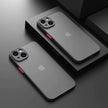 Shockproof Armor Matte Case for Iphone 16 15 14 plus 13 11 12 Pro Max Luxury Silicone Bumper Clear Hard PC Back Cover Capa