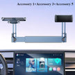Eary Dual-Position Car Screen Phone Holder Metal Bracket 360° Adjustable Stand Fit for Tesla Model 3 Y Highland Car Accessories