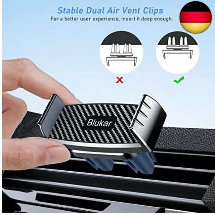 Blukar Handyhalterung Auto, Auto Vent Halterung, Universal 360° Drehbare KFZ
