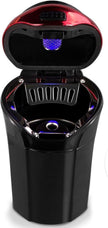 Aschenbecher Auto, Auto Aschenbecher Mit Blauer Led-Lichtanzeige, Auto Aschenbecher Mit Deckel Für Auto, Haus, Büro