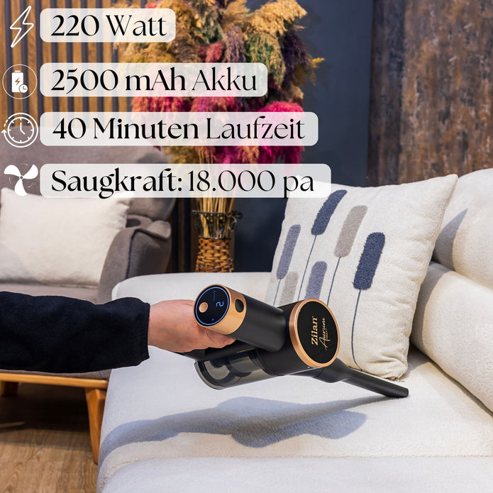 Akku Staubsauger 3In1 Kabelloser Handsauger Bodenstaubsaug