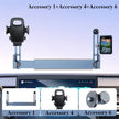 Eary Dual-Position Car Screen Phone Holder Metal Bracket 360° Adjustable Stand Fit for Tesla Model 3 Y Highland Car Accessories