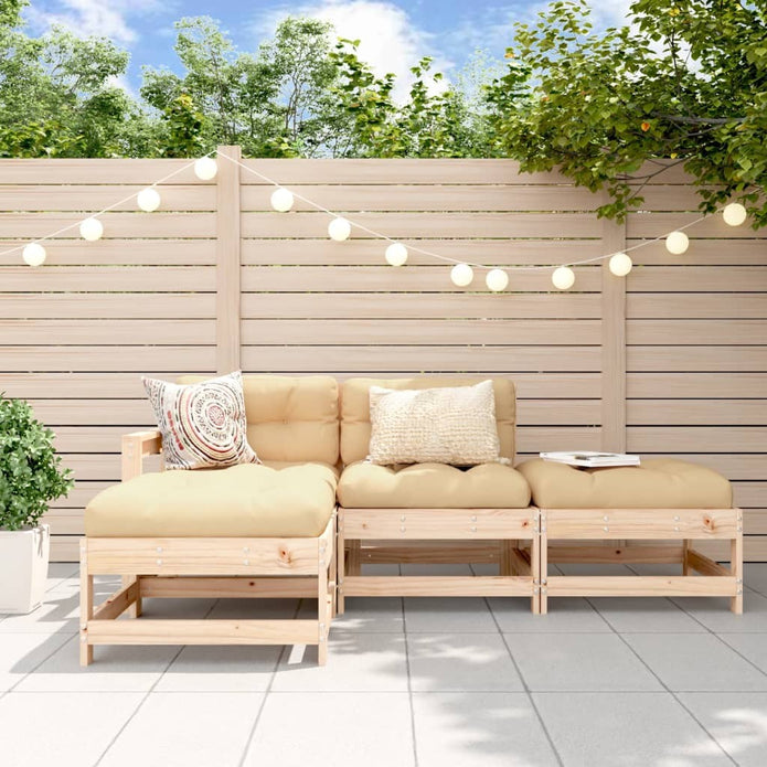 Garten Lounge Set Sitzgruppe Sofagarnitur Terrasse Gartenmöbel 4-Tlg. Vidaxl