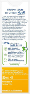NIVEA SUN UV Gesicht Mattierender Sonnenschutz LSF 50 (50 Ml), Nicht Fettende Sonnencreme Für Das Gesicht, Sofort Wirksame Sonnenmilch Mit Leichter Textur