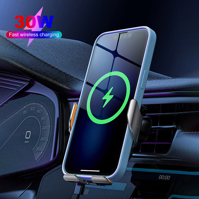 30W Schnelles Drahtloses Autoladegerät Automatische Klemme Telefonhalteru