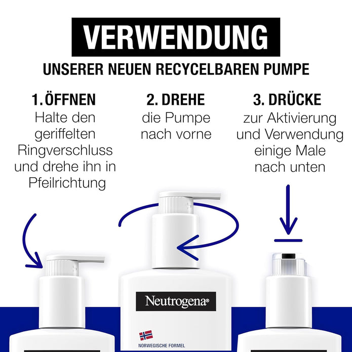 Neutrogena Norwegische Formel Deep Moisture Sensitive Bodylotion (250 Ml) Für Trockene, Empfindliche Haut Mit 10 Prozent Glycerin Und Pro-Ceramide Technologie