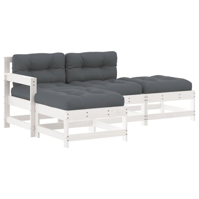 Garten Lounge Set Sitzgruppe Sofagarnitur Terrasse Gartenmöbel 4-Tlg. Vidaxl