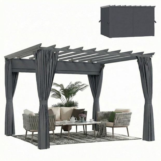 Pergola Ca. 3,6X3M Garten Pavillon, Terrassenüberd