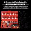 46Pcs Socket Set Car Repair Tool Ratchet Wrench Pawl Spanner Screwdriver Professional Metalworking Kit