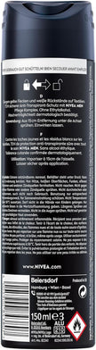 NIVEA MEN Black & White Invisible Deo Spray, Anti-Transpirant Mit Anti-Flecken-Formel, Mit 72H Anti-Transpirant-Schutz Und NIVEA MEN Pflegekomplex (150 Ml)