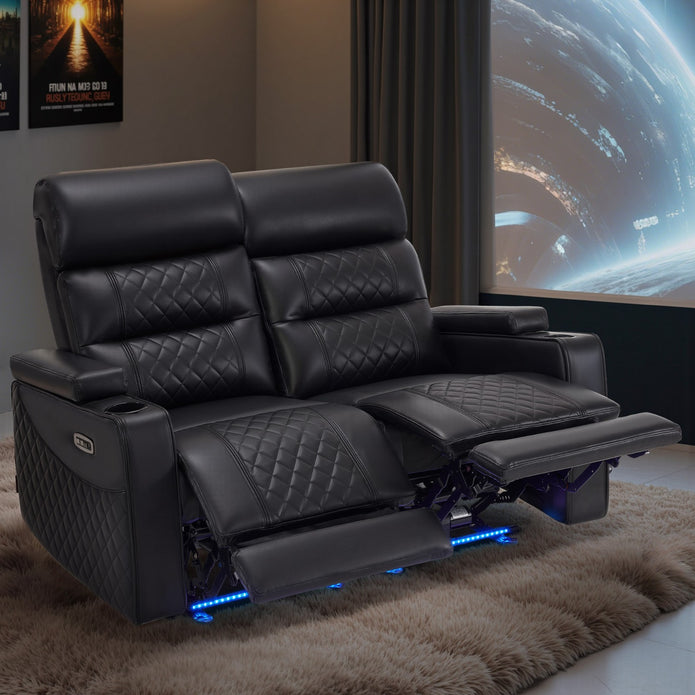 M Mcombo 2 Sitzer Sofa Mit Verstellbare Kopfstütze 7705