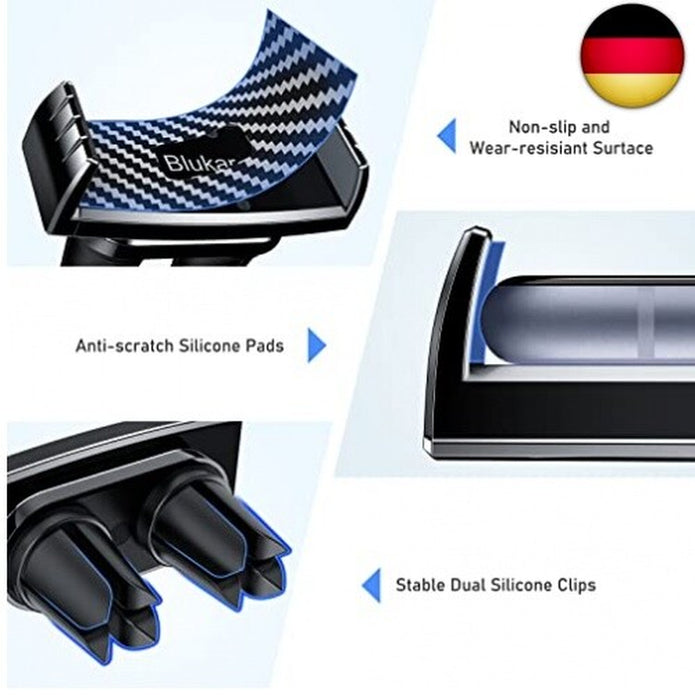 Blukar Handyhalterung Auto, Auto Vent Halterung, Universal 360° Drehbare KFZ