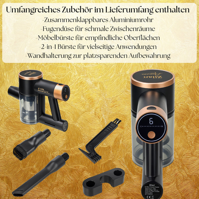 Akku Staubsauger 3In1 Kabelloser Handsauger Bodenstaubsaug