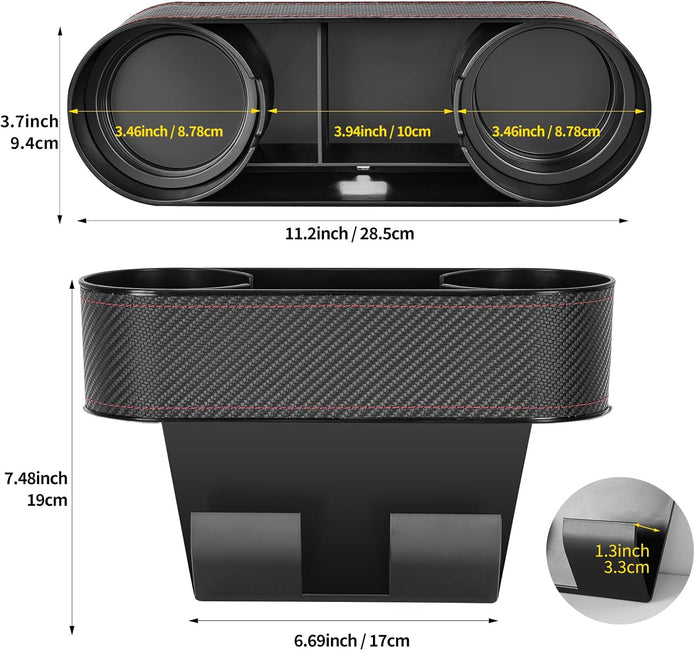 Auto Getränkehalter, Universal Trinkhalter Becherhalter Für Autositz Lückenfüller Mittelkonsole Organizer