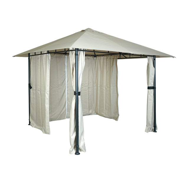 Pergola HWC-J63, Garten Pavillon Terrassenüberd