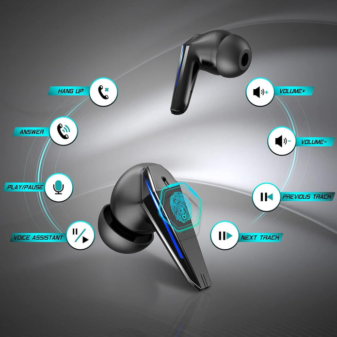 Kabellose Bluetooth Mobile Gaming Kopfhörer V5.3 IPX5 Wasserdicht Sport Jogger