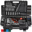 46Pcs Socket Set Car Repair Tool Ratchet Wrench Pawl Spanner Screwdriver Professional Metalworking Kit