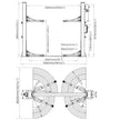 2 Säulen Kfz Hebebühne 5000Kg 380V Automatisch - All Inclusive - REDATS
