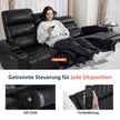 M Mcombo 3 Sitzer Fernsehsessel Elektrisch 7705 (Schwarz)