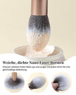 EIGSHOW Make-Up Pinselset,15-Teilig MUA PRO Serie Profi Pinsel Mit Silberionen-Borsten Für Foundation,Pulver,Rouge,Highlighter,Concealer,Lidschatten&Eyeliner,Reise-Geschenkset (Champagner Gold)