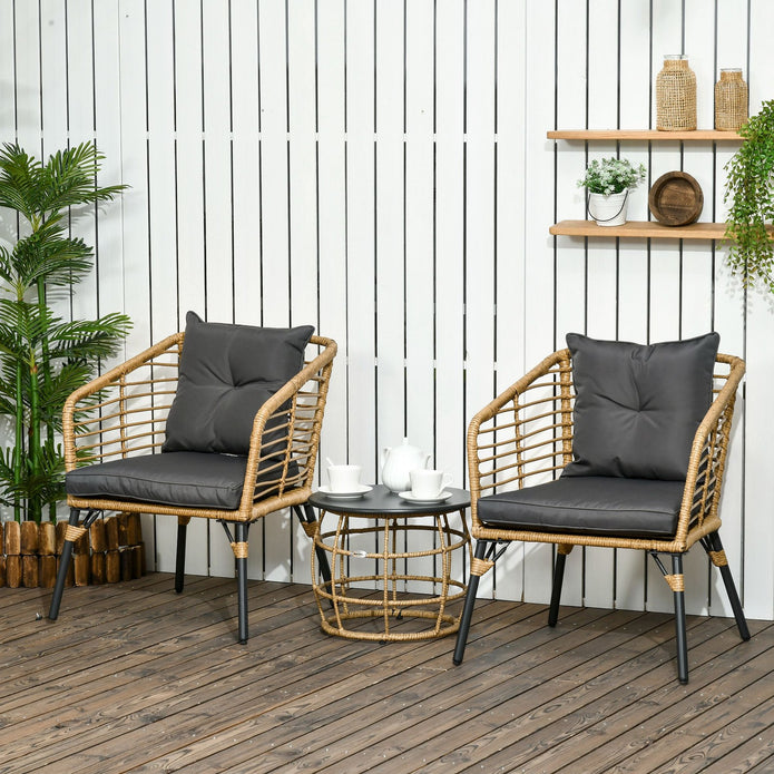 Outsunny Rattan Gartenmöbel-Se
