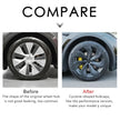 4PCS Hub Cap Performance Replacement Wheel Cap Automobile Hubcap Full Rim Cover Accessories for Tesla Model Y 19 Inch 2017-2024
