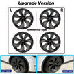 4PCS Hub Cap Performance Replacement Wheel Cap Automobile Hubcap Full Rim Cover Accessories for Tesla Model Y 19 Inch 2017-2024