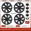 4PCS Hub Cap Performance Replacement Wheel Cap Automobile Hubcap Full Rim Cover Accessories for Tesla Model Y 19 Inch 2017-2024