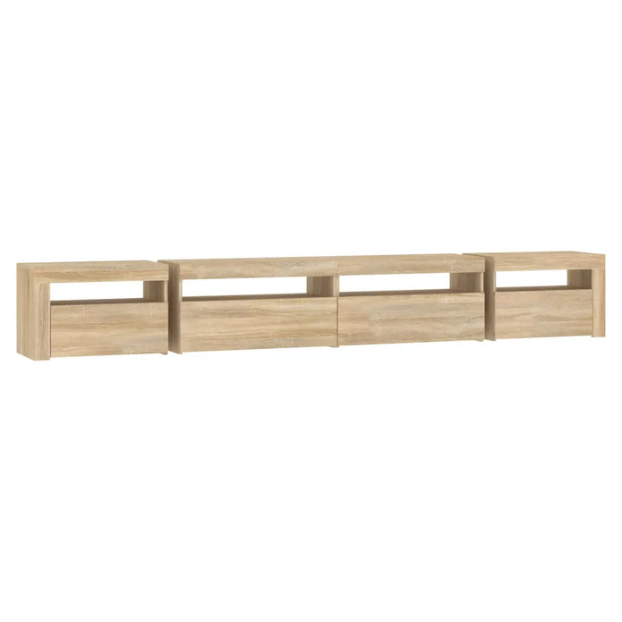 TV Schrank Mit Led-Leuchten Lowboard Fernsehschrank Mehrere Auswahl Vidaxl