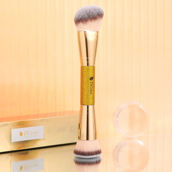 Ducare Foundation Pinsel - Kontur Bronzer Makeup Pinsel Make up Pinsel Beidseitig Für Blending Liquid Powder Concealer Creme Kosmetik Blush Buffe