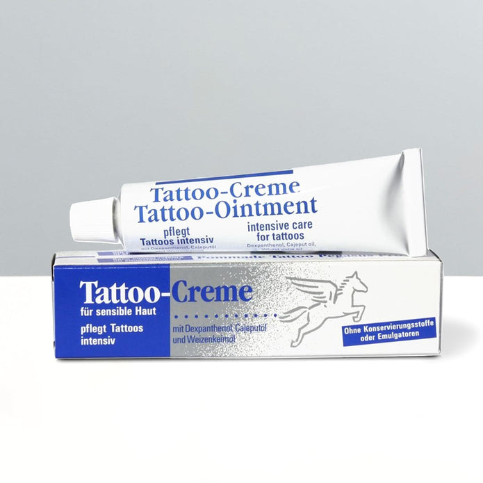 Pegasus Pro Tattoo-Creme 2Er-Set, Tägliche Pflege & Aftercare, Feuchtigkeitsspendend Mit Cajeputöl, Je 25Ml - Optimaler Tattooschutz, Made in Germany