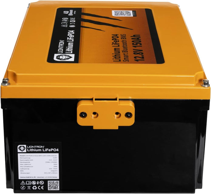 LiFePO4 12.8V 150Ah Arctic Lithium Batterie mit Bluetooth BMS – 1920Wh Untersitz Akku für Wohnmobil & Boot | LIONTRON LIDUCSM12150LX-A