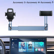 Eary Dual-Position Car Screen Phone Holder Metal Bracket 360° Adjustable Stand Fit for Tesla Model 3 Y Highland Car Accessories