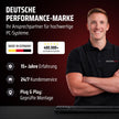 SYSTEMTREFF Basic Gaming PC AMD Ryzen 7 5700G 8X4.6Ghz | Radeon RX Vega 8 4K HDMI DX12 | 1TB M.2 Nvme | 32GB DDR4 RAM | Windows 11 | WLAN Desktop Computer Rechner Für Gamer, Zocker