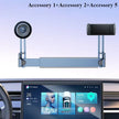 Eary Dual-Position Car Screen Phone Holder Metal Bracket 360° Adjustable Stand Fit for Tesla Model 3 Y Highland Car Accessories
