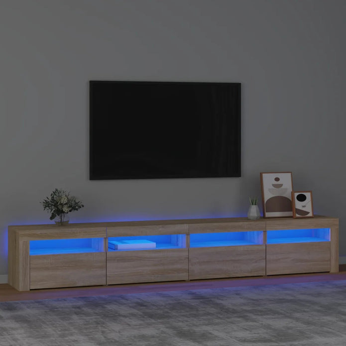 TV Schrank Mit Led-Leuchten Lowboard Fernsehschrank Mehrere Auswahl Vidaxl