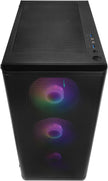 Basic Gaming Komplett PC Set Ryzen 3 3200G, Radeon Vega 8, 16 GB DDR4, 1000 GB SSD M.2, Windows 11 Pro 64Bit + 24 Zoll Monitor + Tastatur, Maus, Headset Bundle