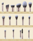 EIGSHOW Make-Up Pinselset,15-Teilig MUA PRO Serie Profi Pinsel Mit Silberionen-Borsten Für Foundation,Pulver,Rouge,Highlighter,Concealer,Lidschatten&Eyeliner,Reise-Geschenkset (Champagner Gold)